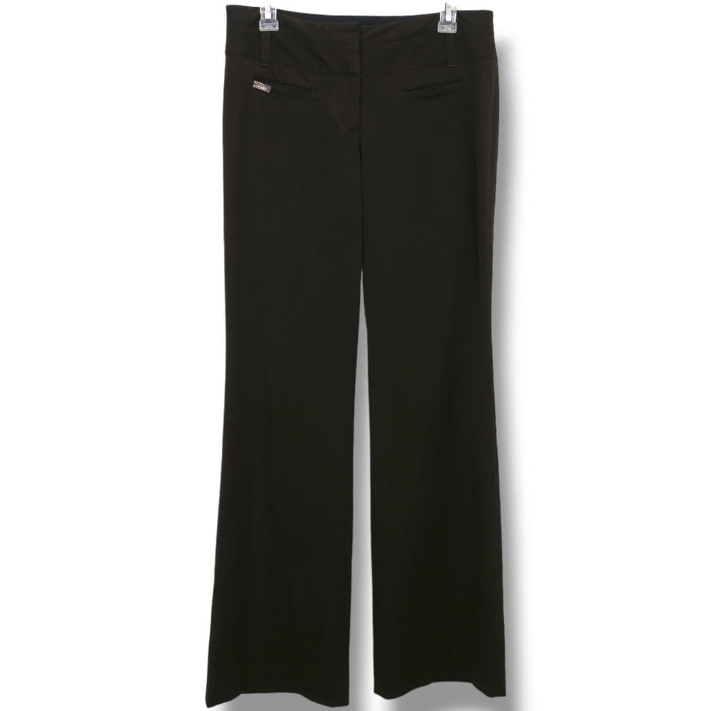 Express Editor Dress Pants Brown Trousers Low Rise Size 4R
